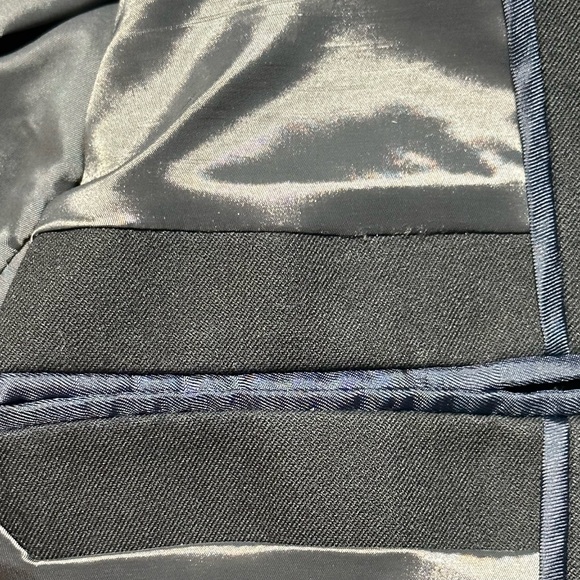 J Crew Black All Season Cotton Bi-Stretch  One Button Closure Blazer Jacket - Picture 11 of 13